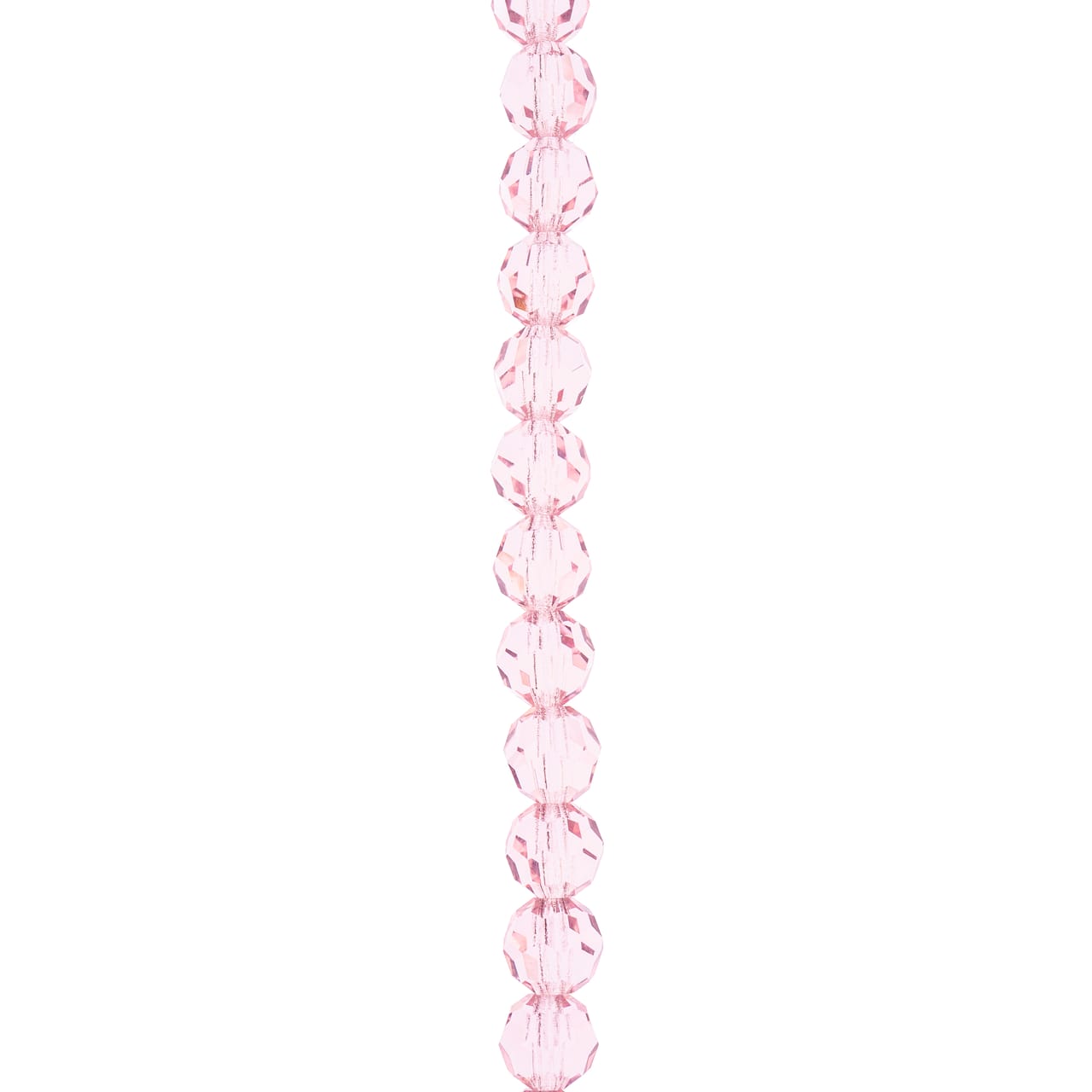 Preciosa Light Rose Glass Crystal Round Beads, 6mm by Bead Landing&#x2122;